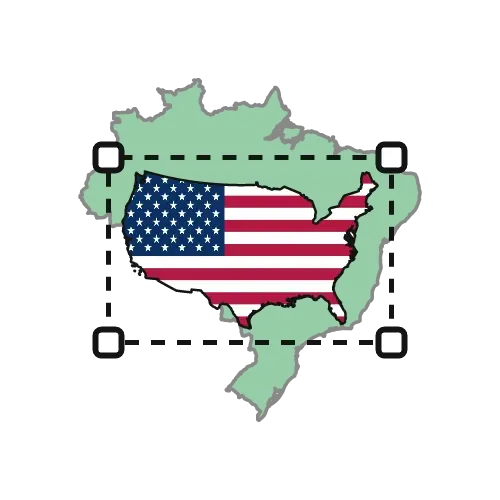 GeoSize: resize one country until it is the right size next to another